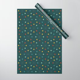 Mid Century Starburst Seamless Pattern 17 Wrapping Paper