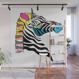 Funky Zebra Wall Mural