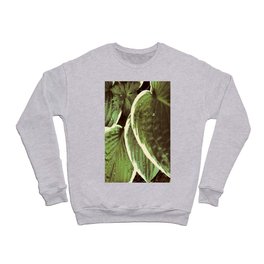 Hosta Leaves with Geranium Leaves in Expressive  Crewneck Sweatshirt