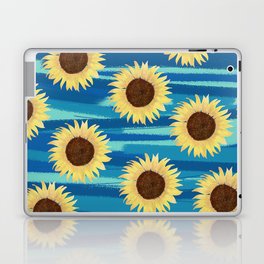 Sunflowers On Water Abstract Pattern Laptop Skin