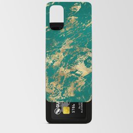 Teal & Gold Marble 06 Android Card Case