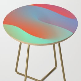 3D Twisted Fluid Shape Side Table