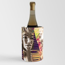 King Tut  Mask Abstract composition Wine Chiller