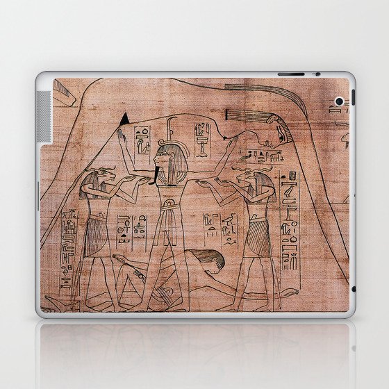 ANCIENT EGYPT. The Air God Shu. Laptop & iPad Skin
