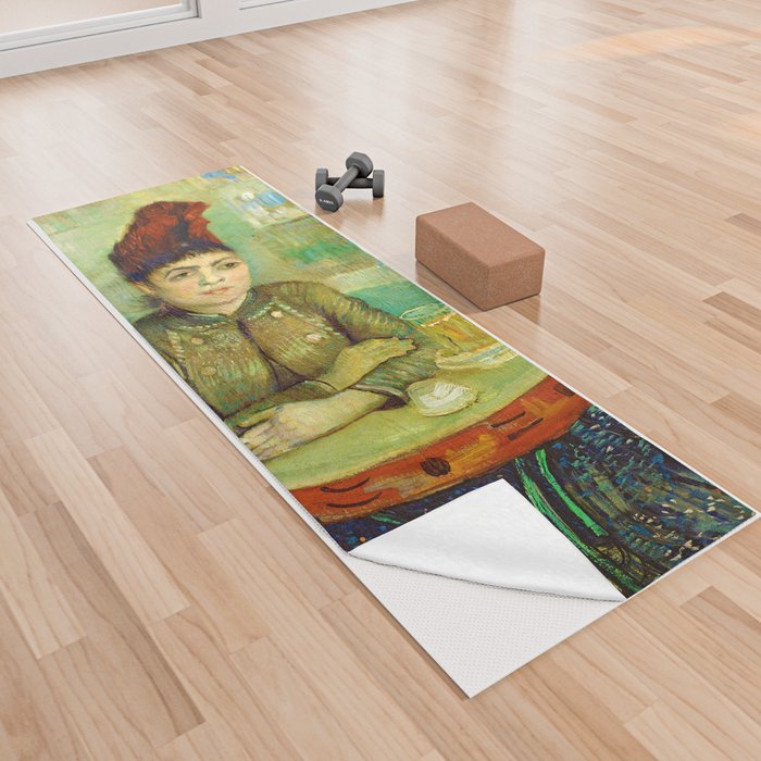 Vincent van Gogh "In the café - Agostina Segatori in Le Tambourin" Yoga Towel