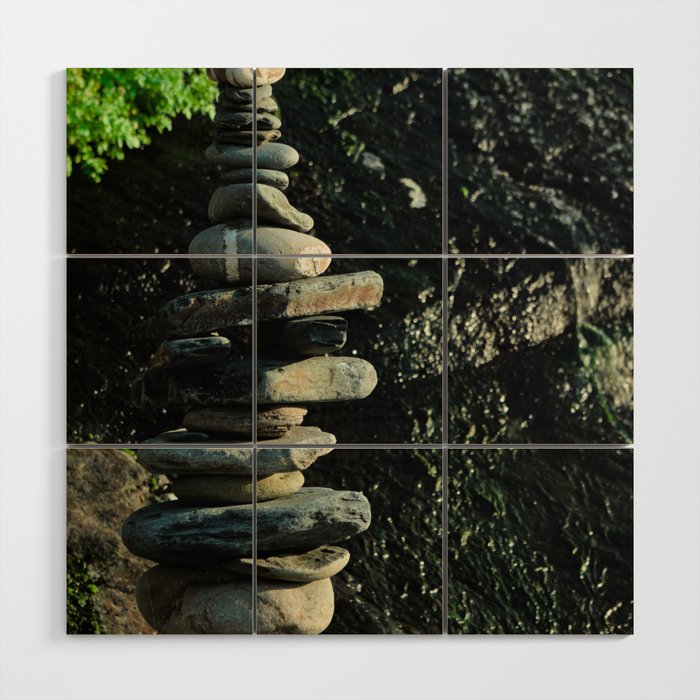 Zen Stones in Southwest Alentejo Wood Wall Art