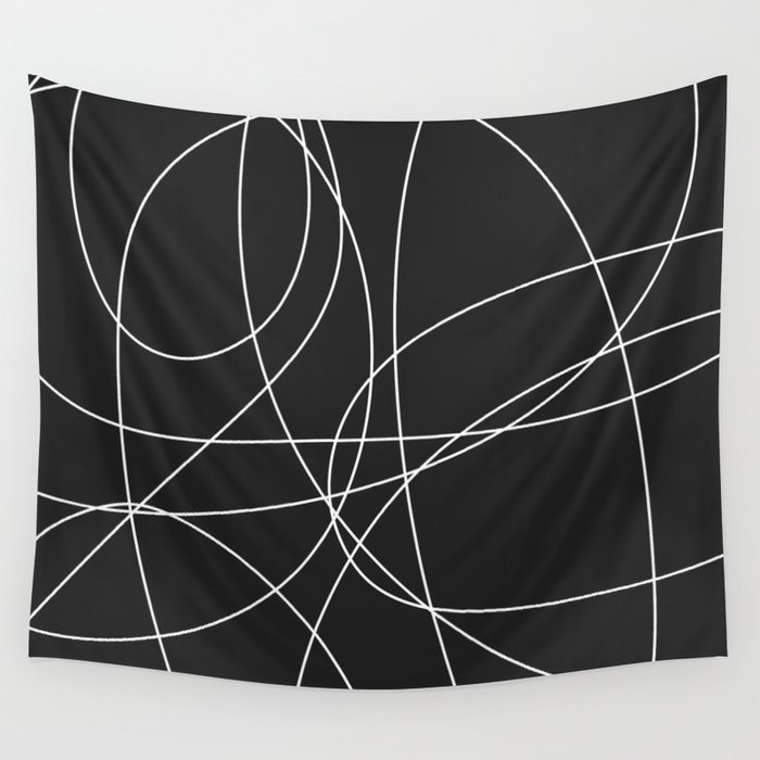 Abstract Lines Wall Tapestry