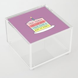 Have Your Cake And Eat It Too | Purple Acrylic Box