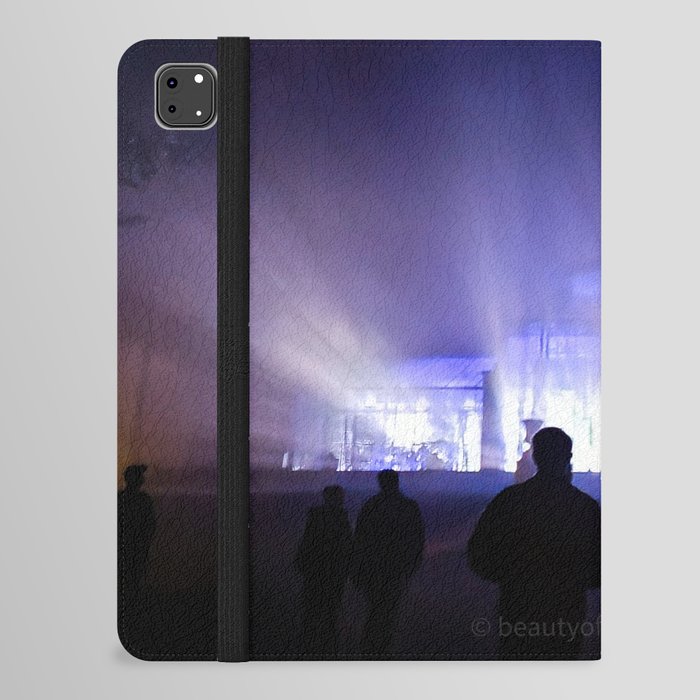 "Reborn" - Light cycles laser light show Adelaide South Australia iPad Folio Case