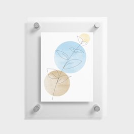 Rounds and flora Floating Acrylic Print