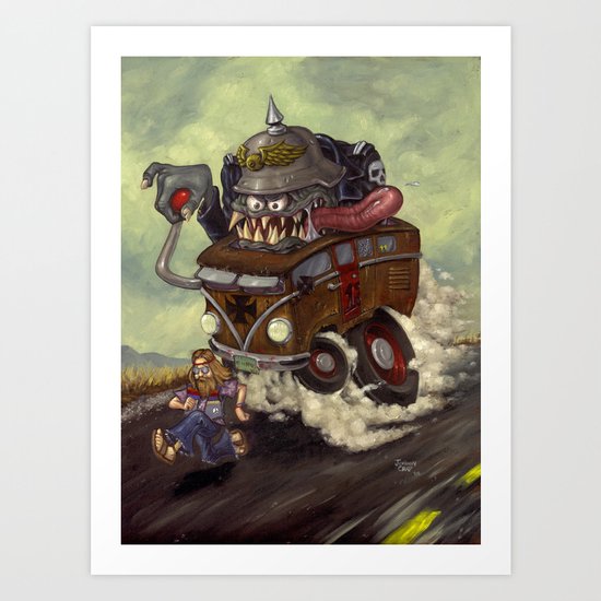No Hippies! Art Print
