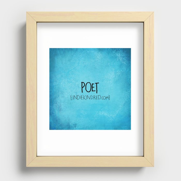 Poet Recessed Framed Print