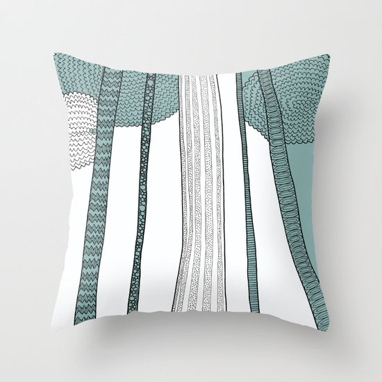 Trees Throw Pillow