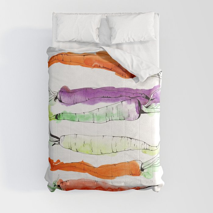 Rainbow Gardens: Carrots Comforter