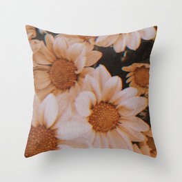 Field Of Aesthetic Daisies  Throw Pillow