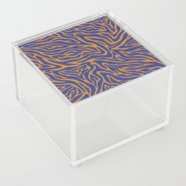 Abstract Zebra skin pattern. Digital Illustration Background Acrylic Box