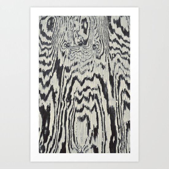 Zebra Wood Art Print