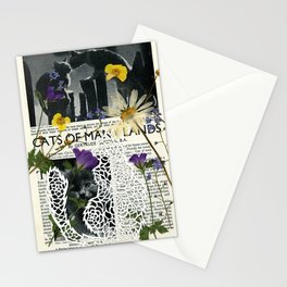 Flowery Cat Stationery Cards
