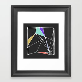Voronoi Angles Framed Art Print