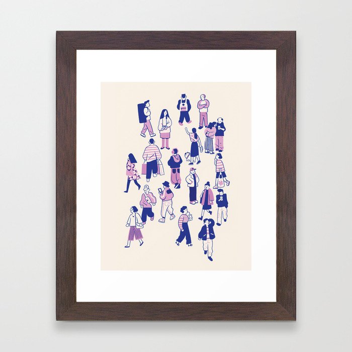 Crowd Framed Art Print