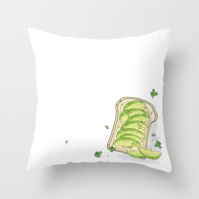 oodie avocado and toast pillow