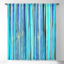 turquoise blue gold abstract striped pattern Blackout Curtain | Pintura, Abstract, Digital, Pattern, Elegant, Bright, Arte, Wood, Modern, Azul 