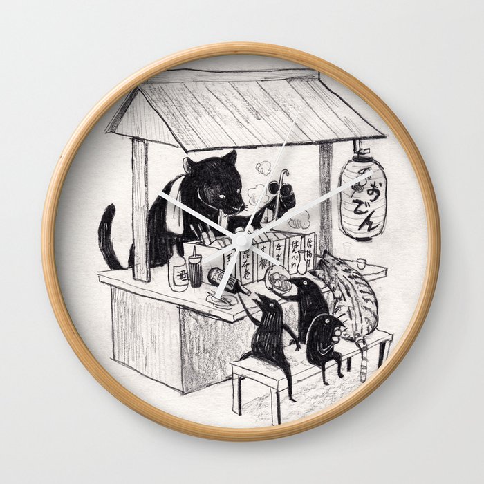 The black panther oden Wall Clock