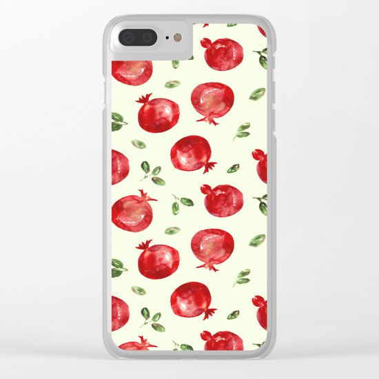Pomegranate vibes Clear iPhone Case