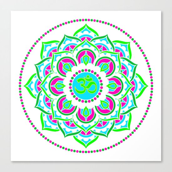 Spring Mandala | Flower Mandhala Canvas Print