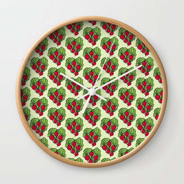 Love for Radishes Wall Clock