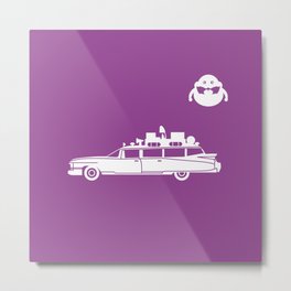 Ecto-1 Ghostbusters car Metal Print