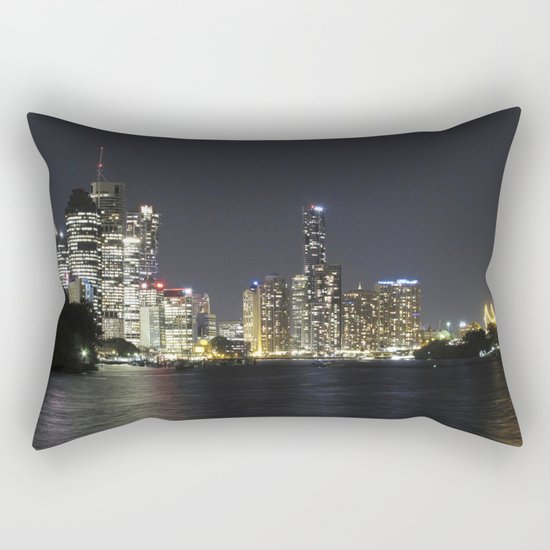 Brisbane by night Rectangular Pillow