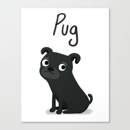 Pug - Cute Dog Series Canvas Print