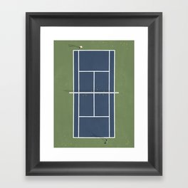 Tennis Court | Match Point  Framed Art Print