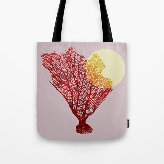 coral sunshine Tote Bag
