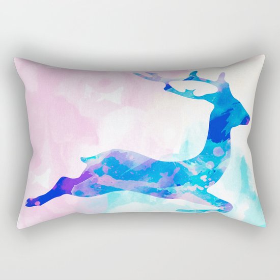 Abstract Deer Rectangular Pillow