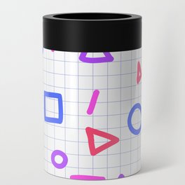 Simple geometric shapes on checkered paper Can Cooler