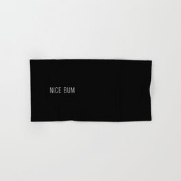 Nice Bum (Black) Hand & Bath Towel