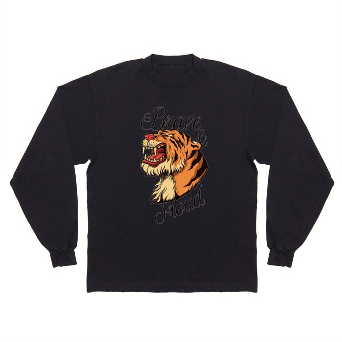 Vintage Tiger Long Sleeve T Shirt