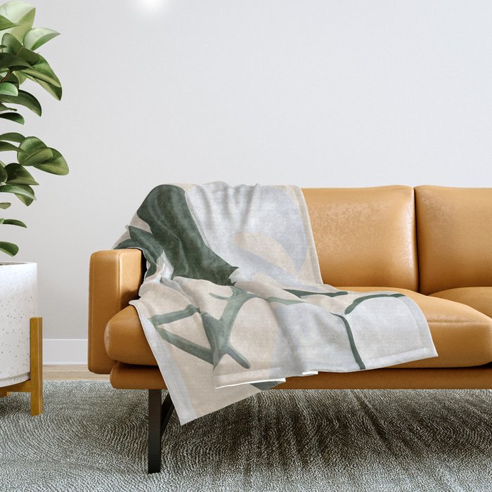 Monstera Throw Blanket