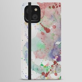 Abstract bright splashes iPhone Wallet Case