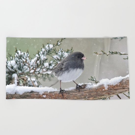 A Small Bird's Strength Beach Towel