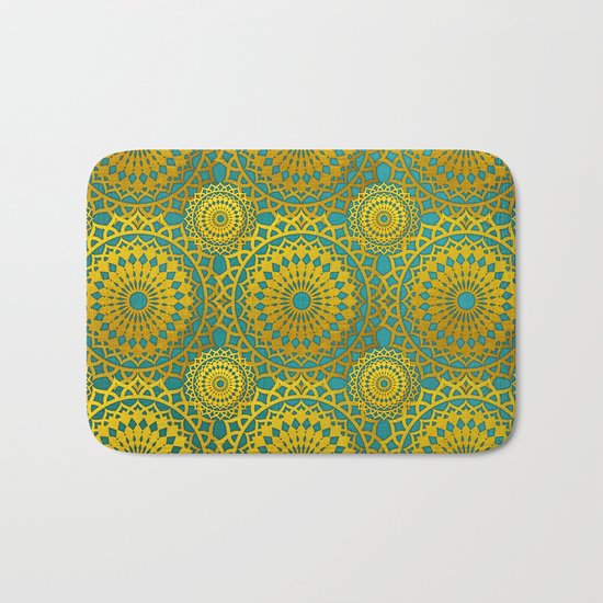 Golden Mandala 2 Bath Mat