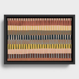 Mix of Stripes #2 Framed Canvas