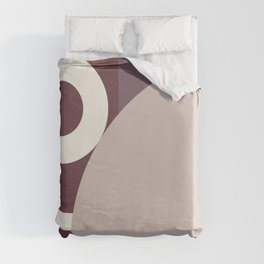 Abstract geometric arch colorblock 1 Duvet Cover