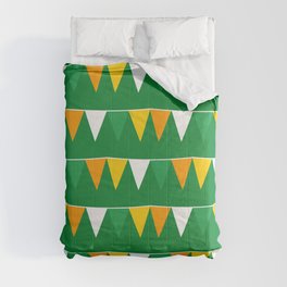 St Patrick's day flag flat cartoon pattern Comforter