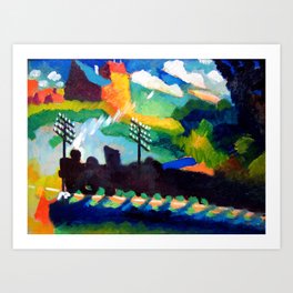 Wassily Kandinsky - Railroad at Murnau Art Print