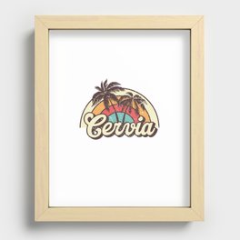 Cervia beach city Recessed Framed Print