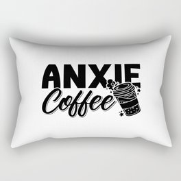 Mental Health Anxie Coffee Awareness Anxiety Anxie Rectangular Pillow