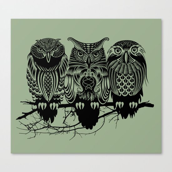 Owls of the Nile Canvas Print